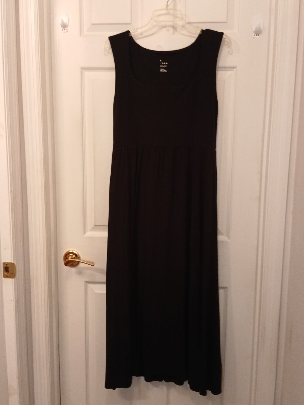 a new day Sleeveless Maxi Dress Women's Size M Black Summer Dat To Night Vintage